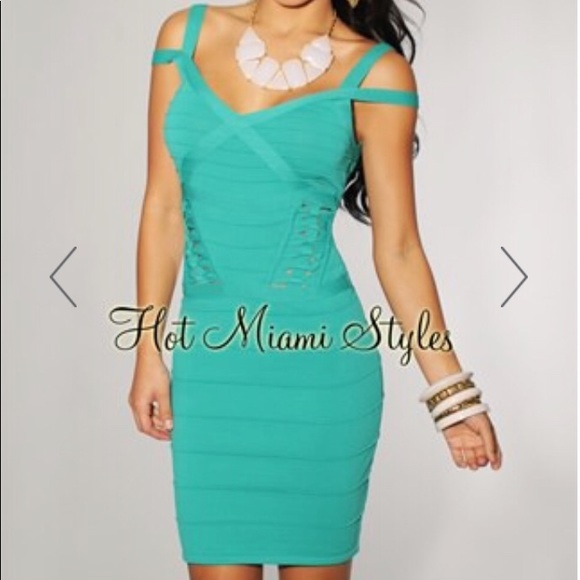 Hot Miami Styles Dresses & Skirts - Bandage mini dress